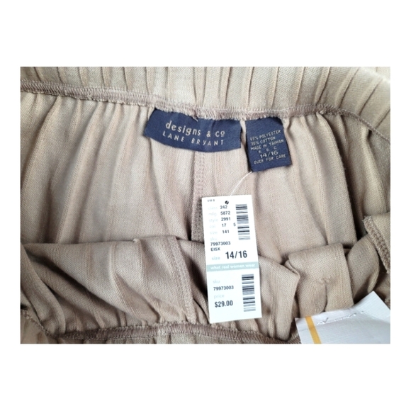 **PLUS SIZE**NWT Lane Bryant  /Design & Co Relaxed Fit Drawstring Pants - Picture 14 of 14